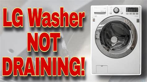 lg front loader not draining|LG Washer